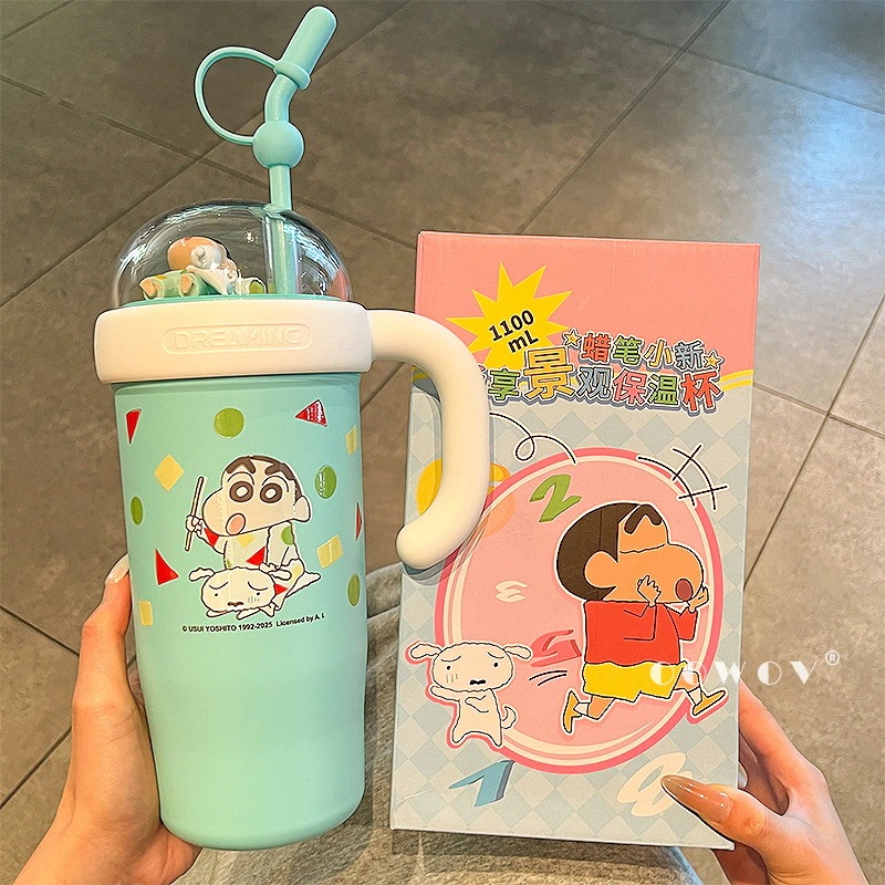 クレヨンしんちゃん保温カップ女子カップル氷覇カップストローカップ誕生日プレゼント 4,086円