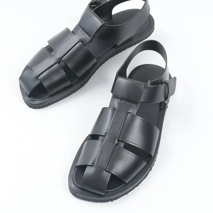 フィッシャーマンサンダル シューズ Sandal Fisherman F1343 N60 レディース ブラック グルカサンダル レザー
