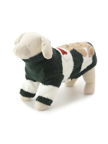 [ジェラートピケ キャットアンドドッグ] CAT&DOG クリスマスベア柄ハイネックプルオーバー PAGG235729 GRN S