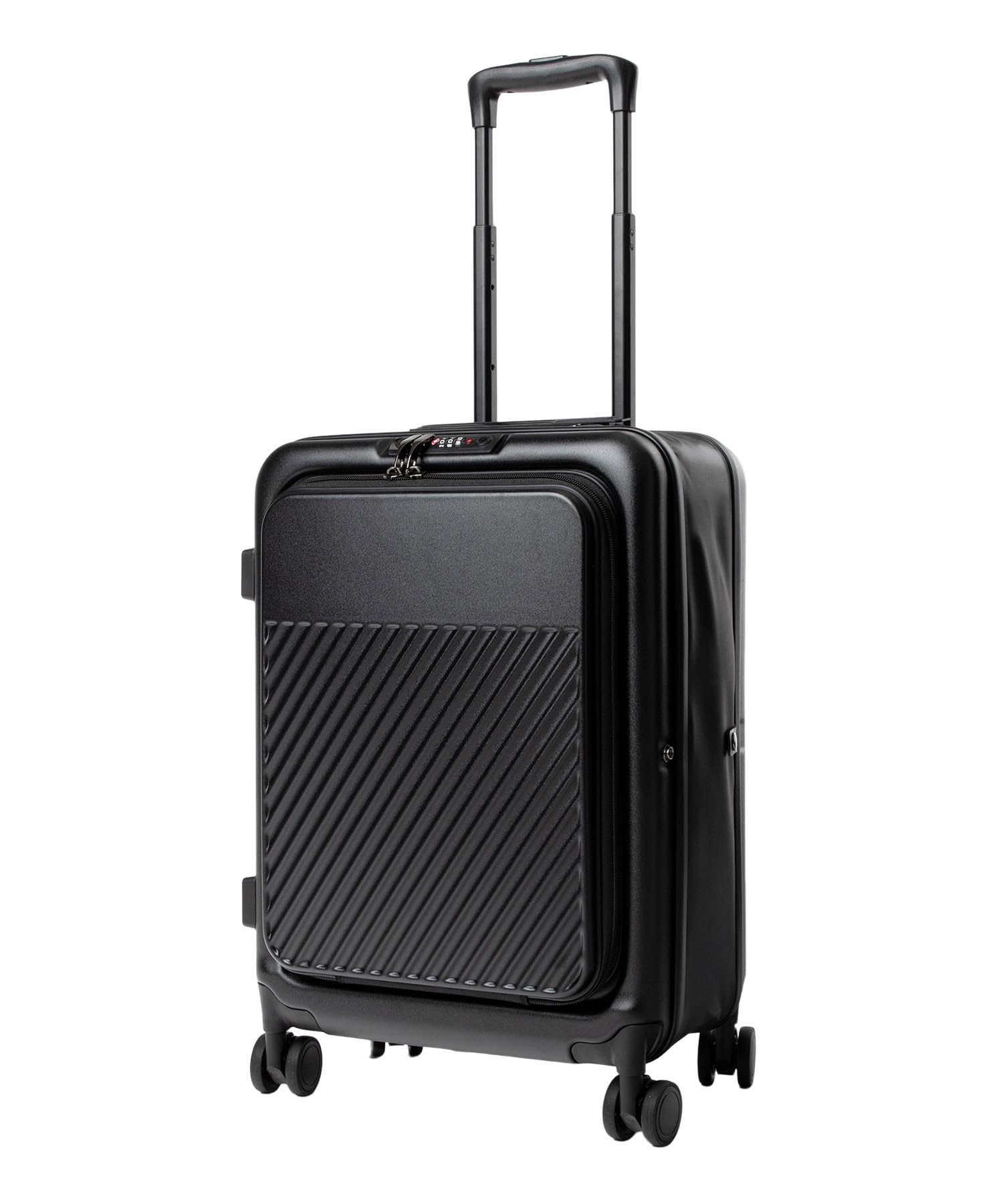 ［アンノウンアンドコー］ しまえる スーツケース フロントオープン 45L 2泊3日 大容量 折りたたみ式 キャリーバッグ TSAロック 静音 ダブルキャスター PC収納 ビジネス 出張 旅行 軽量