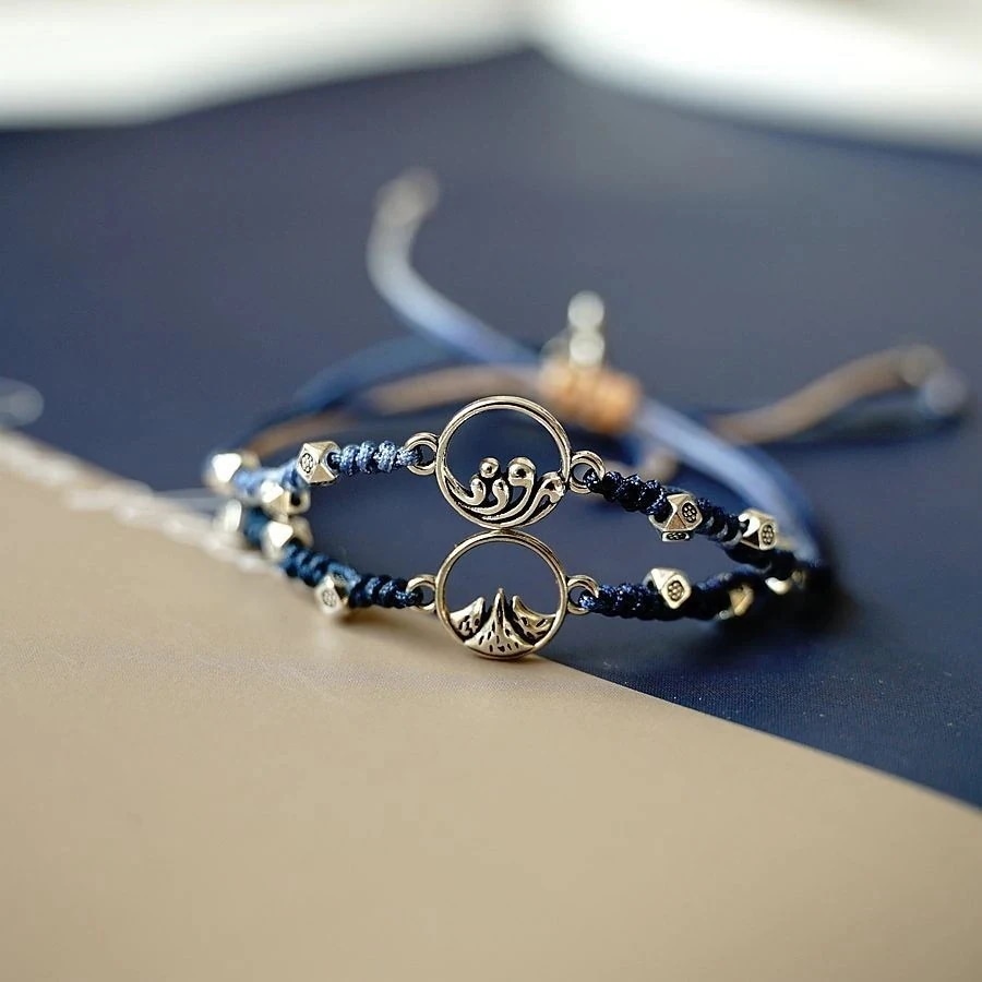 10点セット24 バレンタインデーの誓いのカップルブレスレットニッチデザインの手織り親友ブレスレットのペア1275