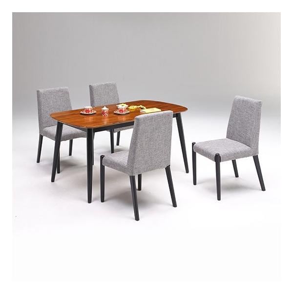 モダンデザイン135ダイニング5点セット(テーブルW135+チェア4)　チェアカラー4色対応