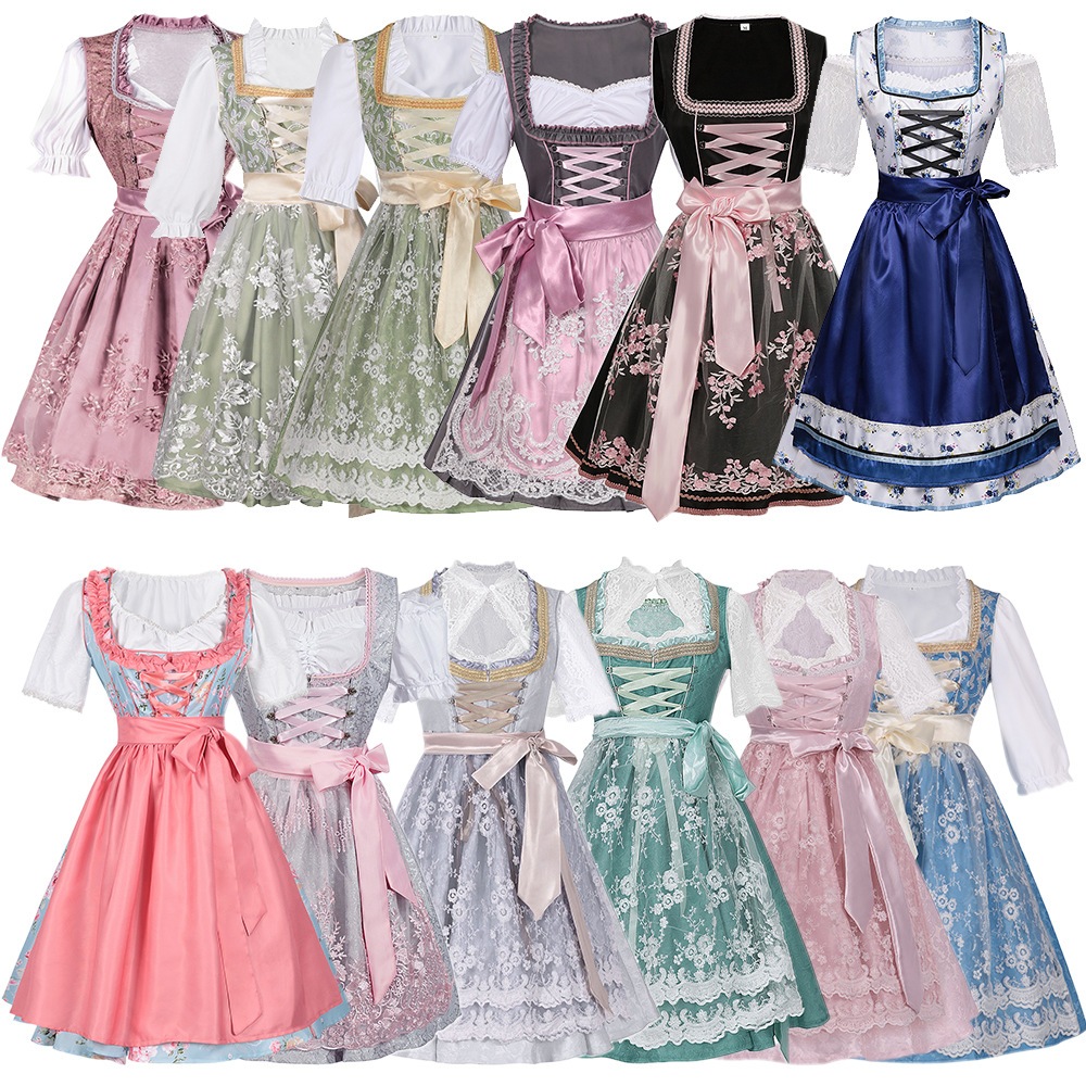 売れ筋ハロウィーンカーニバルドイツオクトーバーフェスト衣装分割サスペンダースーツバイエルン女性パフォーマンス衣装その他