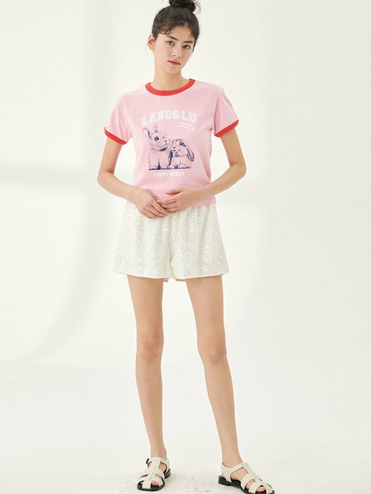 ☆LANG&LU☆LOVES BUNNY Tシャツ 韓国発 ★IVE ウォニョン着用 051aec03e1c5a39568412d177a9aa0