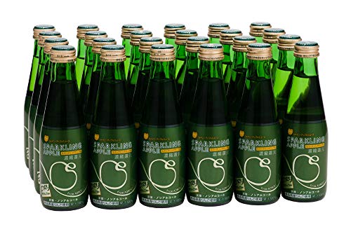 シャイニー 青森県りんごジュース スパークリングアップルジュース ドライ 200ml *24本