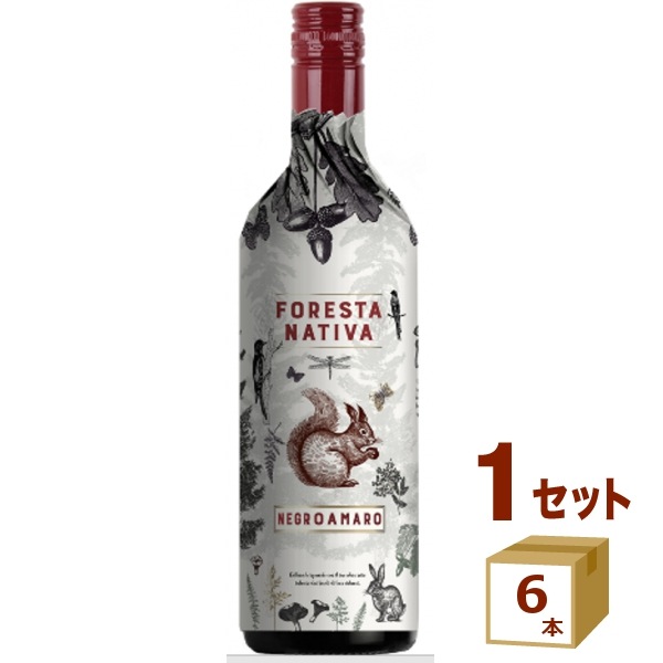 フォレスタ ナティヴァ ネグロアマーロ 赤ワイン イタリア プーリア州 750ml 6本 ワイン【送料無料一部地域は除く】【取り寄せ品　メーカー在庫次第となります】