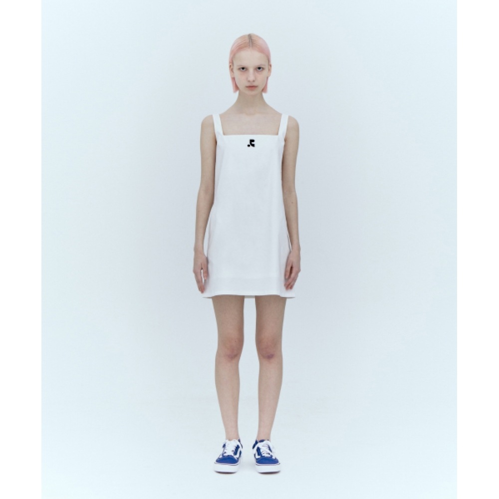レスト&レクリエーションスクエアネックミニドレス_ホワイト 10,949円