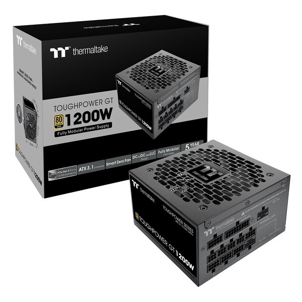 Thermaltake PS-TPT-1200FNFAGJ-3 ブラック TOUGHPOWER GT/1200W ATX 3.1 電源ユニット (1200W) メーカー直送