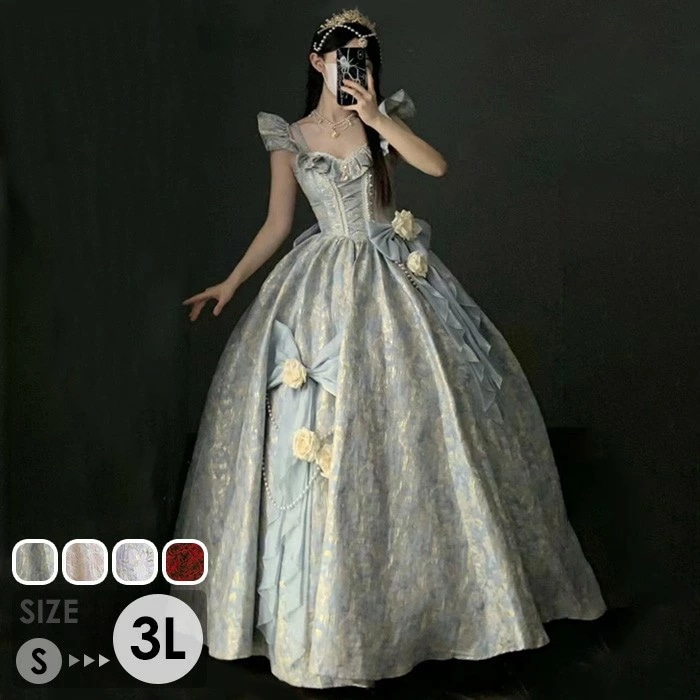 再販未定ドレス 大人 ピアノ 発表会 ロングドレス カラードレス ロリータ 大きいサイズ 演奏会 演奏会用ドレス ピアノ発表会 結婚式 高校生 パーティードレス コンクール イブニングドレス ロング