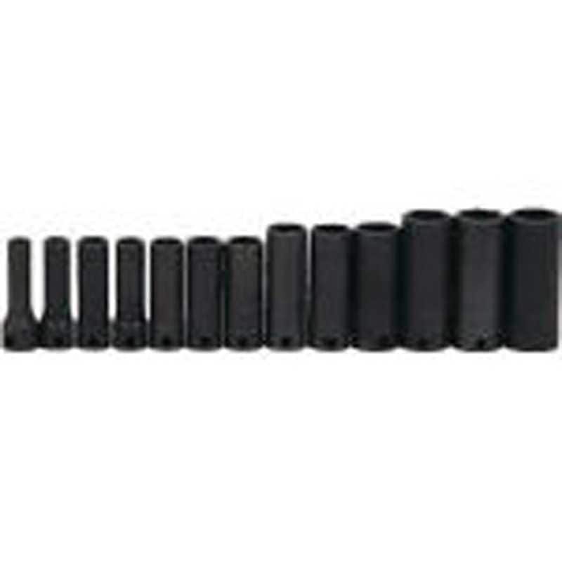 スナップオンツールズ　WILLIAMS 3/8ドライブ ディープソケットセット 6角 13個 インパク　JHWMS-12-13H