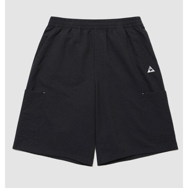 シアサッカー バミューダ ショートパンツ 共用 B1 QR223LHP63 BLK NVY_P424024398
