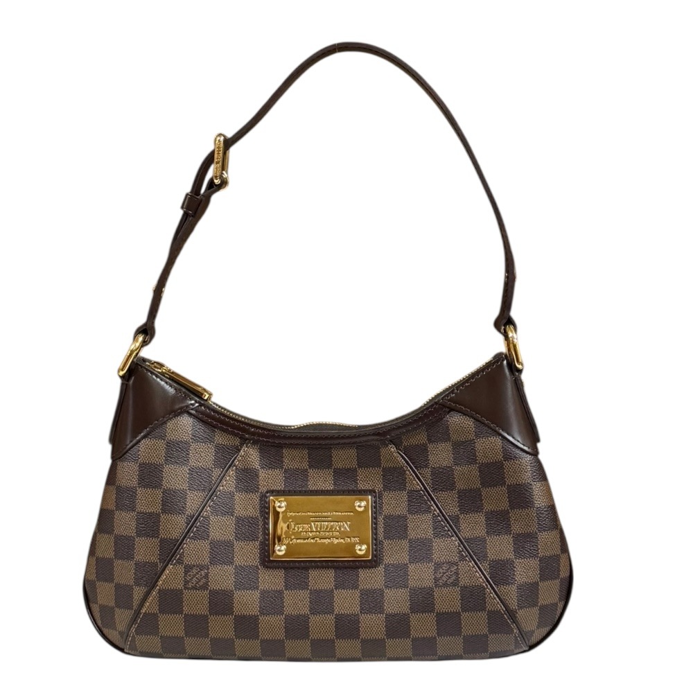 ルイヴィトン テムズPM ダミエ ショルダーバッグ ダミエキャンバス N48180 ブラウン LOUIS VUITTON 中古 美品