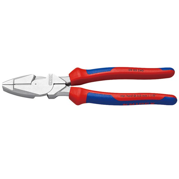 KNIPEX クニペックス 架線工事用強力ペンチ コンフォート サイズ240x55x22mm 0905-240