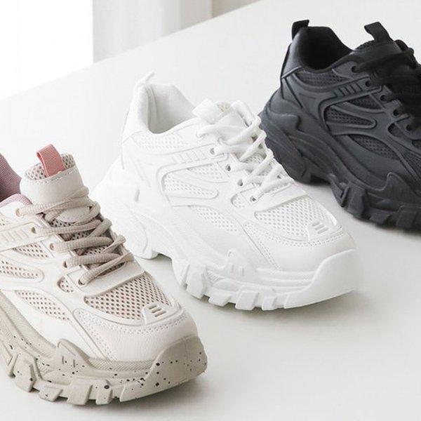 [シューズ] 背が高く見えるアグリー 女性用スリッポン スニーカー 3cm/3色 sjly-011