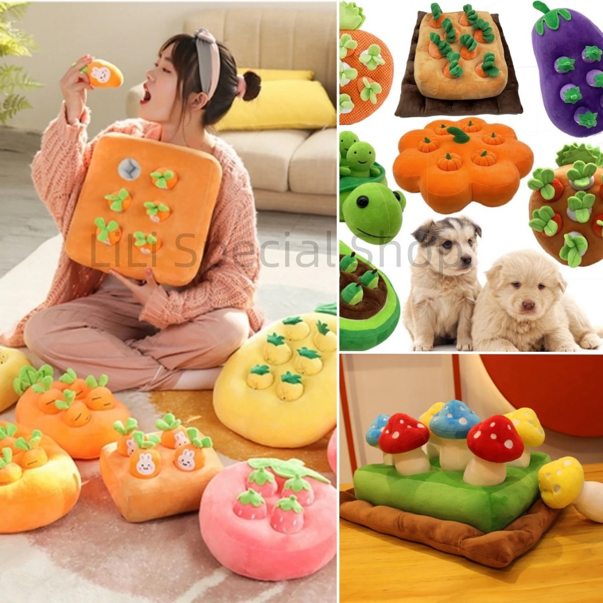 メガ割 茸狩り にんじん畑 農家犬 ペットおもちゃ 犬 ノーズワーク 知育おもちゃ トイ 遊び場所 犬歯磨き179185