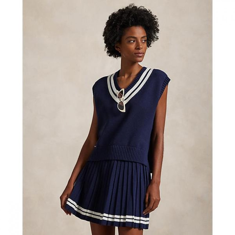 ポロ ゴルフ レディース コットンブレンド クリケット セーター ベスト WMXGSWENC020068410