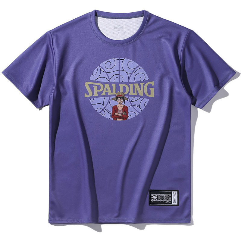 ジュニア Tシャツ ONE PIECE ゴムゴムの実 ボールプリント バスケットボール 半袖Ｔシャツ sjt25157p-9000