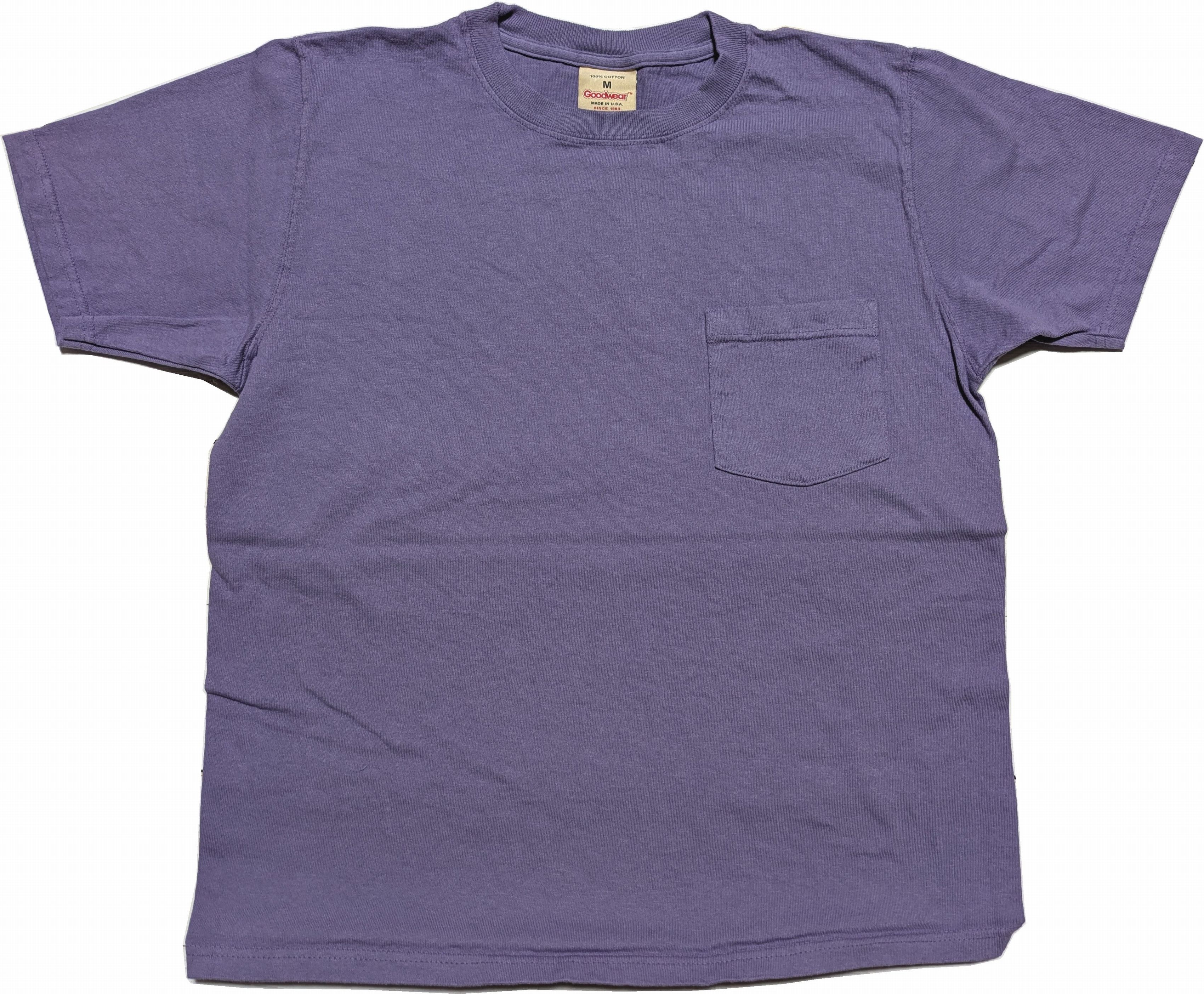 グッドウエア ショートスリーブ ポケット T フェードパープル メンズ Tシャツ アメリカ製 Goodwear S/S POCKET TEE FADE PURPLE 007
