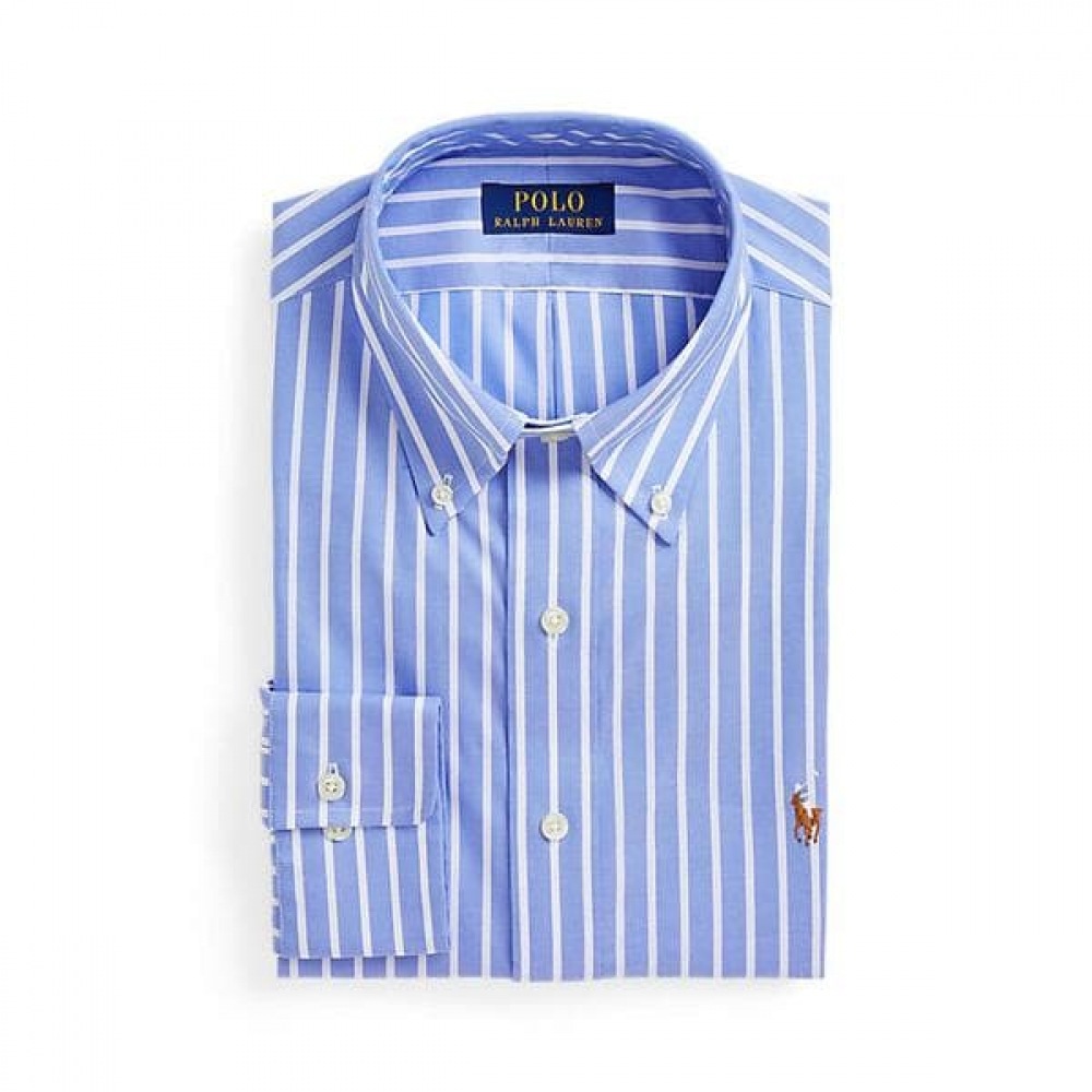 ポロラルフローレンメンズクラシックフィットストライプオックスフォードシャツ (MNPODSH37620612999)