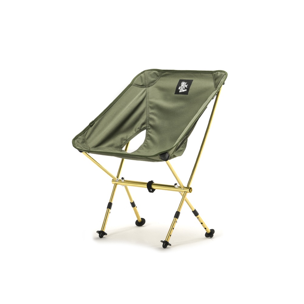 HeyrelaxCalmdawnHEYRELAXCALMDAWN ポータブルチェア - キャンプ用軽量折りたたみ椅子 - 3段高さと角度調整 - 300ポンドをサポート (Olive)