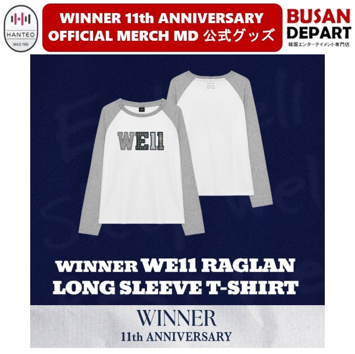 [WE11 RAGLAN LONG SLEEVE T-SHIRT] WINNER 11th ANNIVERSARY OFFICIAL MERCH MD 公式グッズ ウィナー