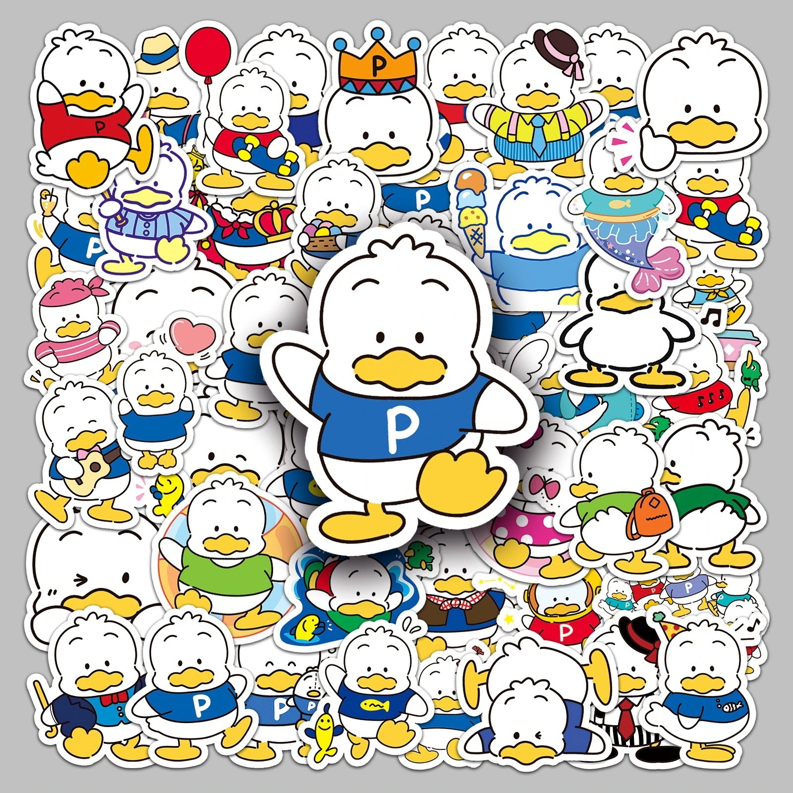 【あなたの好きな漫画】50 枚のベイカーダックサンリオステッカーペックル漫画動物アヒル防水装飾携帯電話ケース文具ステッカー