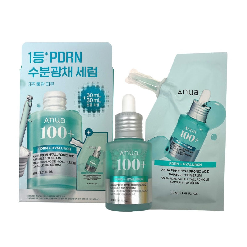 PDRN ヒアルロン酸カプセル 100 サーモン涙セラム アンプル 30ml + 30ml リフィル