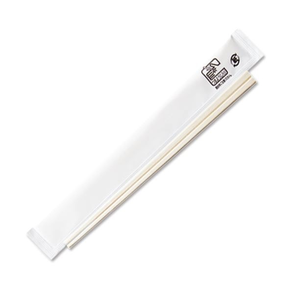 （まとめ）きんだい 完封箸 白地 1パック（100膳） WKP-101 [x30セット]