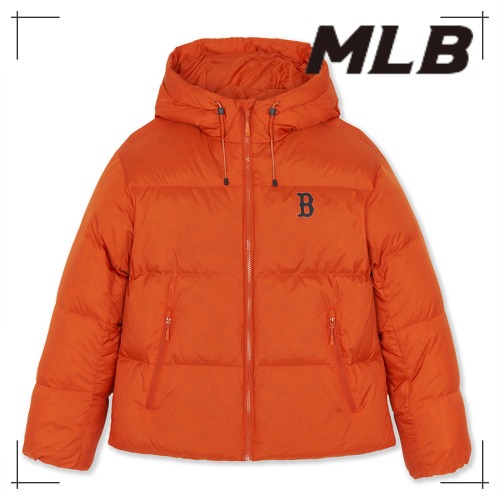 MLB公式 ダウン Goff Core Lip-Stop Hooded Curved Padded BOS (D.Orange)