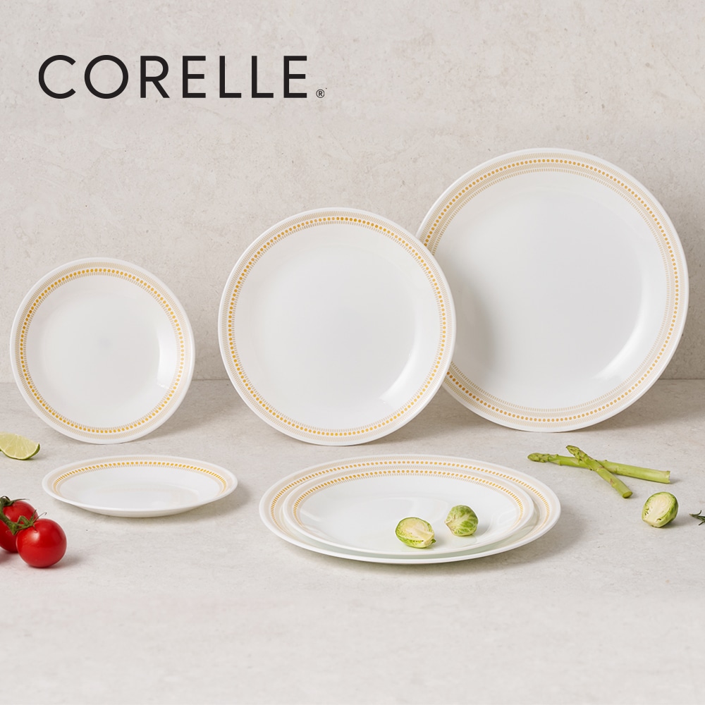 ジャカードバンド 6ピース ガラスディナーセット