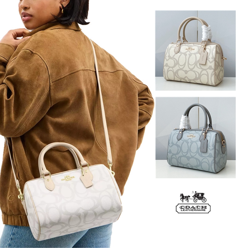 CBM15 ローアン サッチェル バッグ ショルダーバッグ ハンドバッグ スケッチ シグネチャー キャンバス 手提げかばん 斜めがけ アウトレット レディース