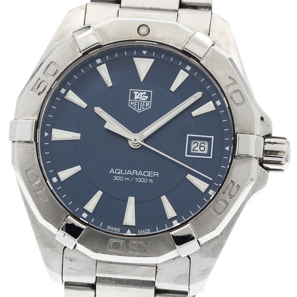 タグホイヤー TAG HEUER WAY1112 アクアレーサー デイト クォーツ メンズ _942364【中古】