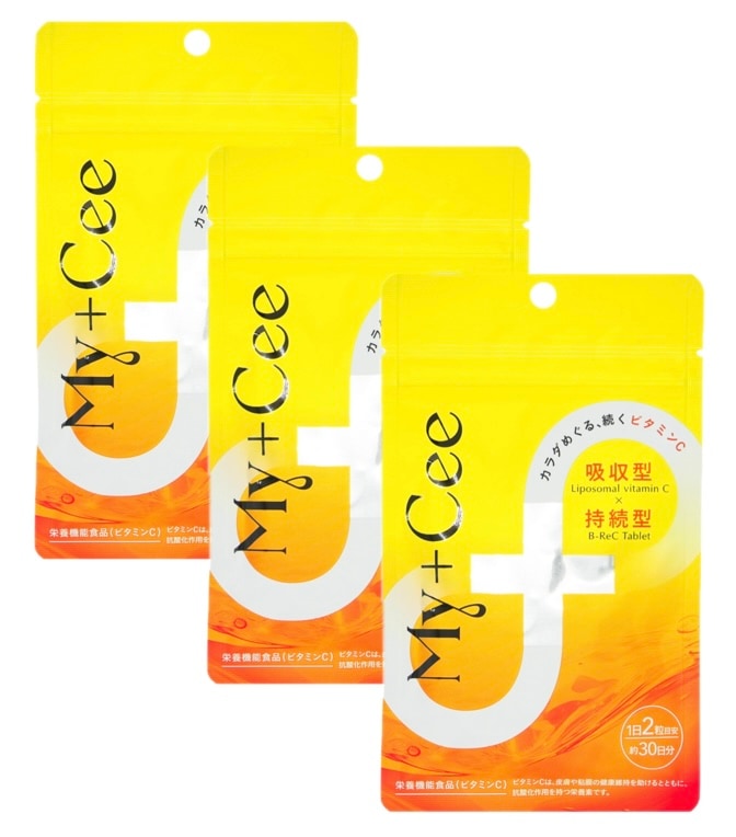 【３袋】マイシー　60粒 My+Cee ビタミンC ビタミン サプリ リポソーム リポC コエンザイムQ10 さくらの森 ３袋