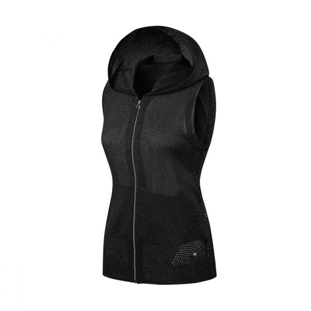 [エルゴルフ] レディーステクスチャーカラーポイントフルジップアップベスト_6I43101