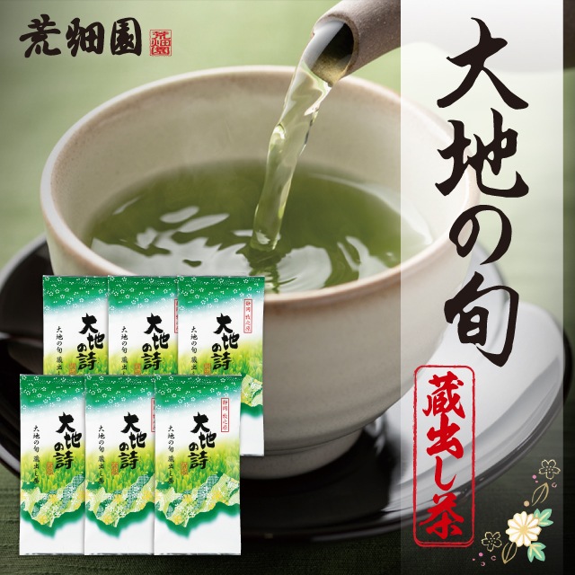 大地の旬蔵出し茶 100g 6袋セット 茶葉 お茶 お茶の葉 緑茶 深蒸し茶 静岡茶