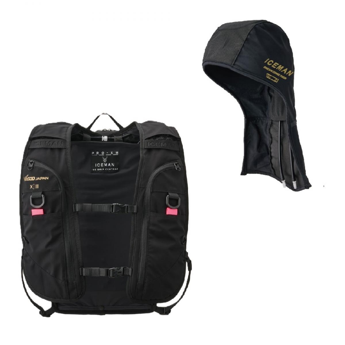 【3月下旬～入荷予定】 ICEMAN PRO-X III セルマックス 2026年モデル 冷却シート式 水冷服 ICMPX3S-BLV-SET ブラック アイスマンPRO X 3 アイスマンベスト