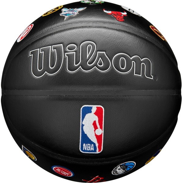 ウィルソン WZ4028601XB7 NBA ALL TEAM PREMIERE バスケットボール (オールチーム) 7号 ブラック
