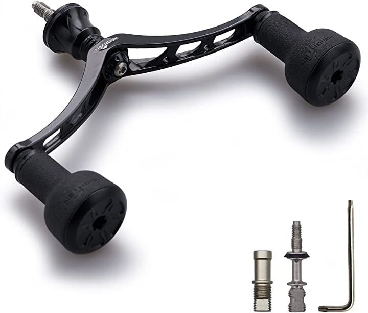 98mm リール ハンドル シマノ SHIMANO ダイワ DAIWA 通用 スピニングリール TPE Series 481(ブラック)