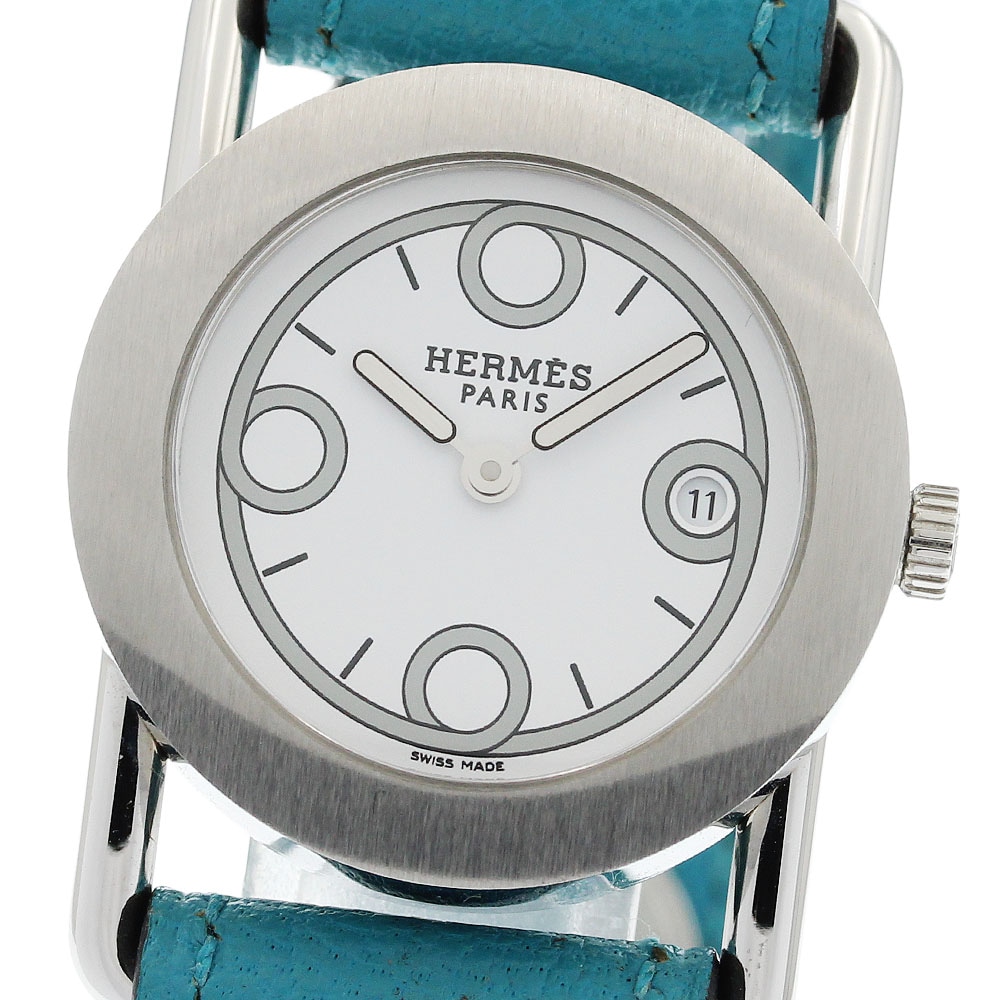 エルメス HERMES BR1.210 バレニア ロンド デイト クォーツ レディース _922742【中古】