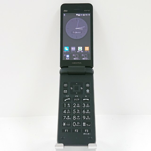 GRATINA KYF42 au ブラック 送料無料 本体 c13718 【中古】