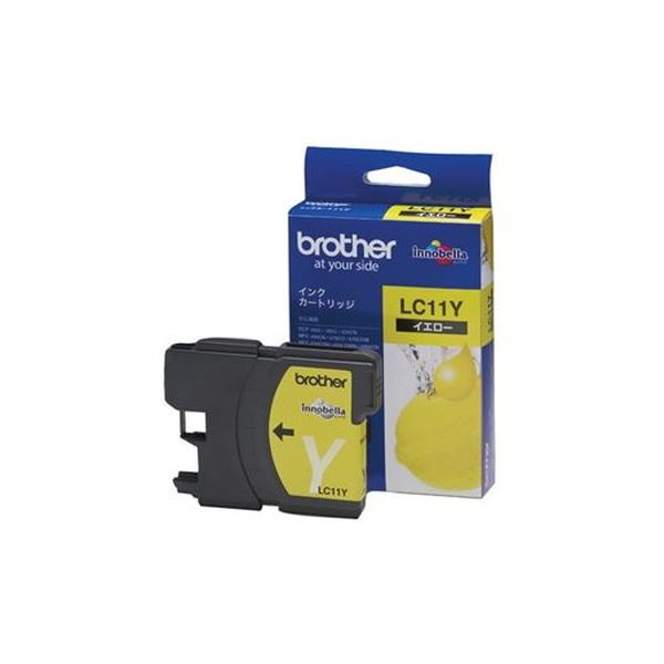 （まとめ）ブラザー インクカートリッジ LC11Y イエロー(×3セット)