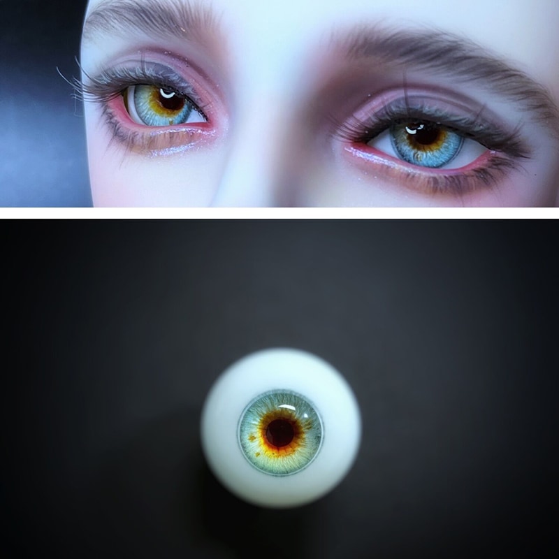 BJD ドール用レジンアイ 樹脂アイ 猫瞳/通常瞳 ジュース飴 10mm/12mm/14mm/16mm/18mm SD/MSD/幼SD球体関節人形用アイ