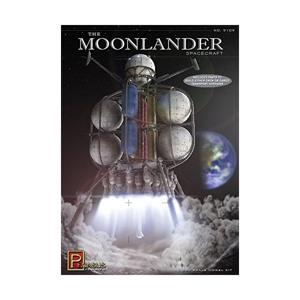 Pegasus PEG9109 1:350 The Moonlander， Multi-Colored 並行輸入品