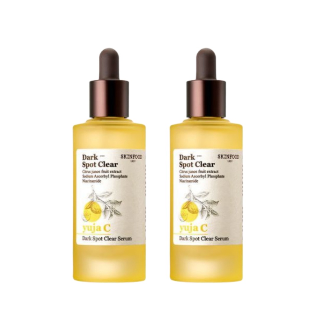 【ビタミンケア】ユジャC ダークスポットクリアセラム 50ml×2本セット ヴィーガン処方 保湿集中ケア 弾力透明肌 ナイアシンアミド配合 ユジャ果実水 ビタミン誘導体 高濃縮美容液 朝晩使用OK し