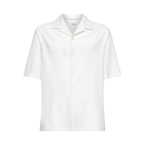 BRUNELLO CUCINELLI Men Shirts MW8326684 C1043 WHITE