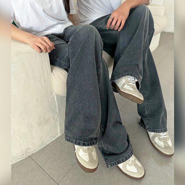 男女兼用ソルトウォッシングワイドデニムパンツ UJ-JEA-8023