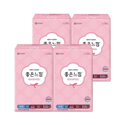 いい感じ オリジナル ウルトラウィング - 大型 32p x 4パック コストコ やわらかラクチン 生理用ナプキン 吸収力