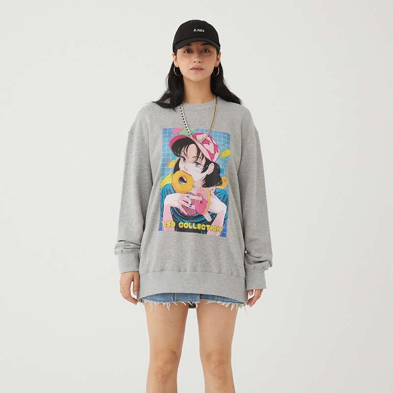 UL:KIN X TREE 13_ARTIST SWEATSHIRT_DONUT COUNTY_GR