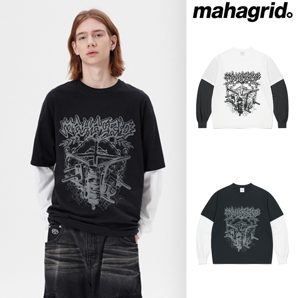 [mahagrid] HYBRID LAYERED LS TEE