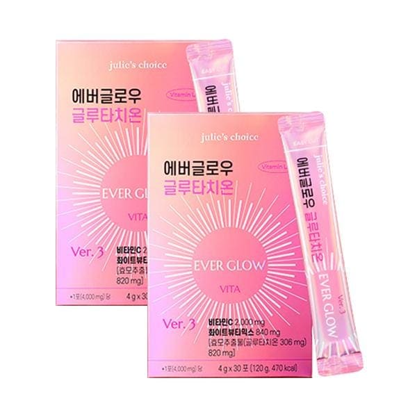 ジュリスチョイスエバーグローグルタチオン2箱 줄리스초이스 에버글로우 글루타치온 2박스